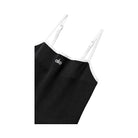 Alo Women's Ribbed Sweater Knit Highline Dress - Black/White