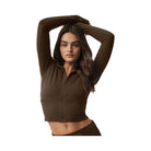 Alo Women's Sway Full Zip Hoodie - Espresso