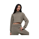 Alo Women's Cropped Serenity Coverup - Light Cocoa