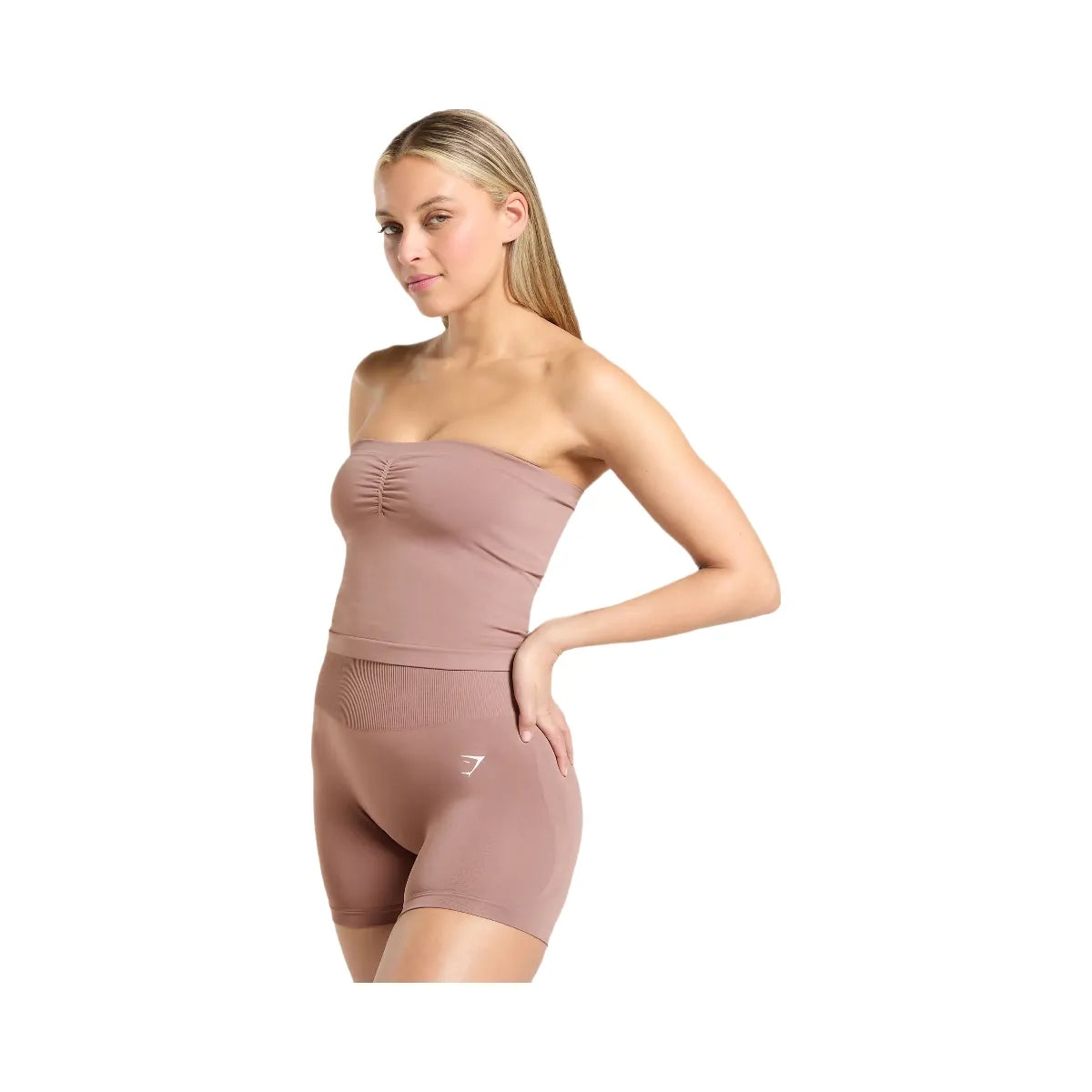 Gymshark Everyday Seamless Midi Tube Top - Chestnut Pink