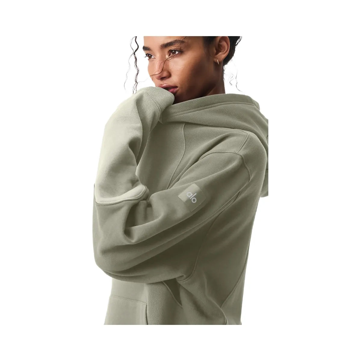 Alo Women's Make Waves Hoodie - Limestone Tonal