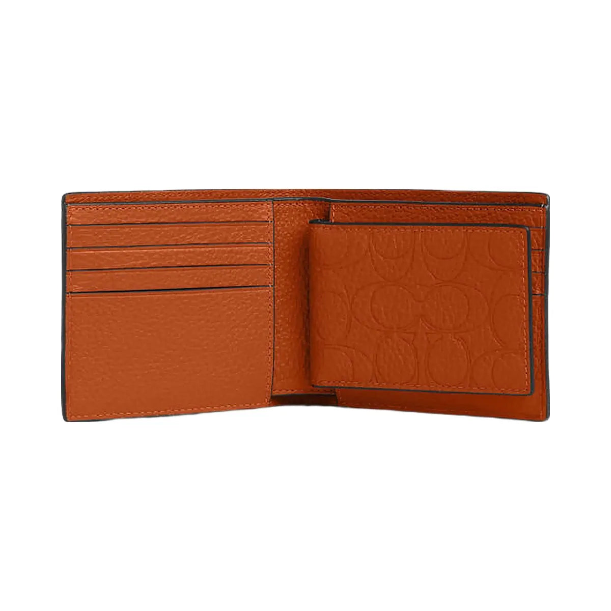 Coach 3 In 1 Wallet In Signature Leather Pebbled Leather-Qb-Toffee
