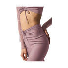 Alo Women's Airlift Mesh High-Waist Divine Capri - Smoky Quartz