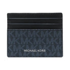 Michael Kors Cooper Signature Logo Card Case Admrl-Plblue