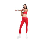 Alo Women's Airbrush High-Waist 7/8 Heart Throb Legging - Bright Red/White