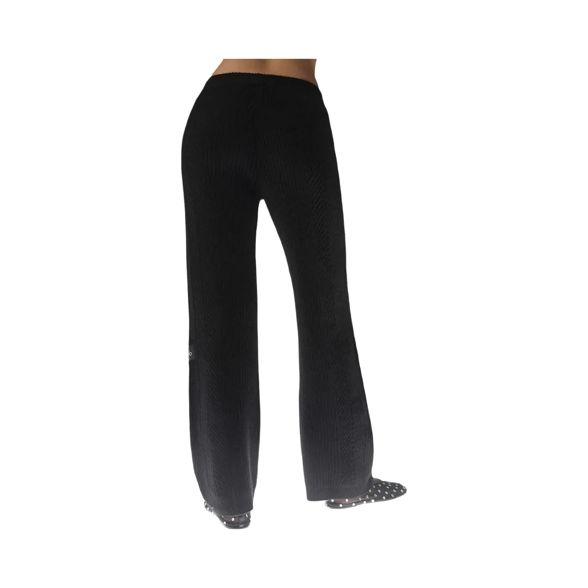 Alo Women's Winter Magic Cashmere Wide Leg Pant - Black