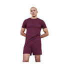 Alo Men's 7" Conquer React Performance Short - Burgundy