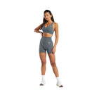 Gymshark Vital V Neck Sports Bra - Strong Grey Marl