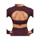 Gymshark Adapt Animal Long Sleeve Crop Top - Cherry Purple/Reset Pink