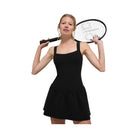 Alo Women's Alosoft Break Point Tennis Dress - Black