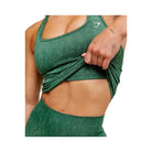 Gymshark Adapt Fleck x Whitney Tank With Shelf - Lift Green/Clay Green
