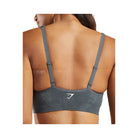 Gymshark Vital V Neck Sports Bra - Strong Grey Marl