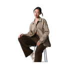 Alo Women's Edition Sueded Jacket - Gravel