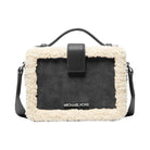 Michael Kors Cooper Suede and Sherpa Crossbody Bag Black