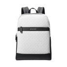 Michael Kors Cooper Medium Signature Logo Backpack Bright Wht