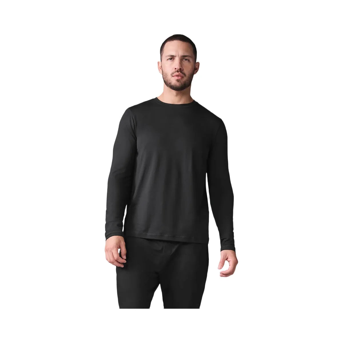 Alo Men's Conquer Reform Crewneck Long Sleeve - Black