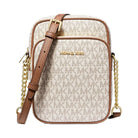 Michael Kors Jet Set Travel Medium Logo Crossbody Bag Vanilla