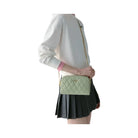 Kate Spade Carey Quilted Studded Chain Camera Bag Sage Bundle