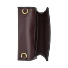 Coach Mini Wallet On A Chain In Signature Canvas Signature Canvas-Gold-Walnut-Black