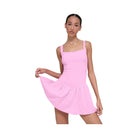 Alo Women's soft Break Point Tennis Dress - Candy Heart Pink