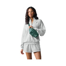 Alo Women's Accolade 1/4 Zip Pullover - Athletic Heather Grey