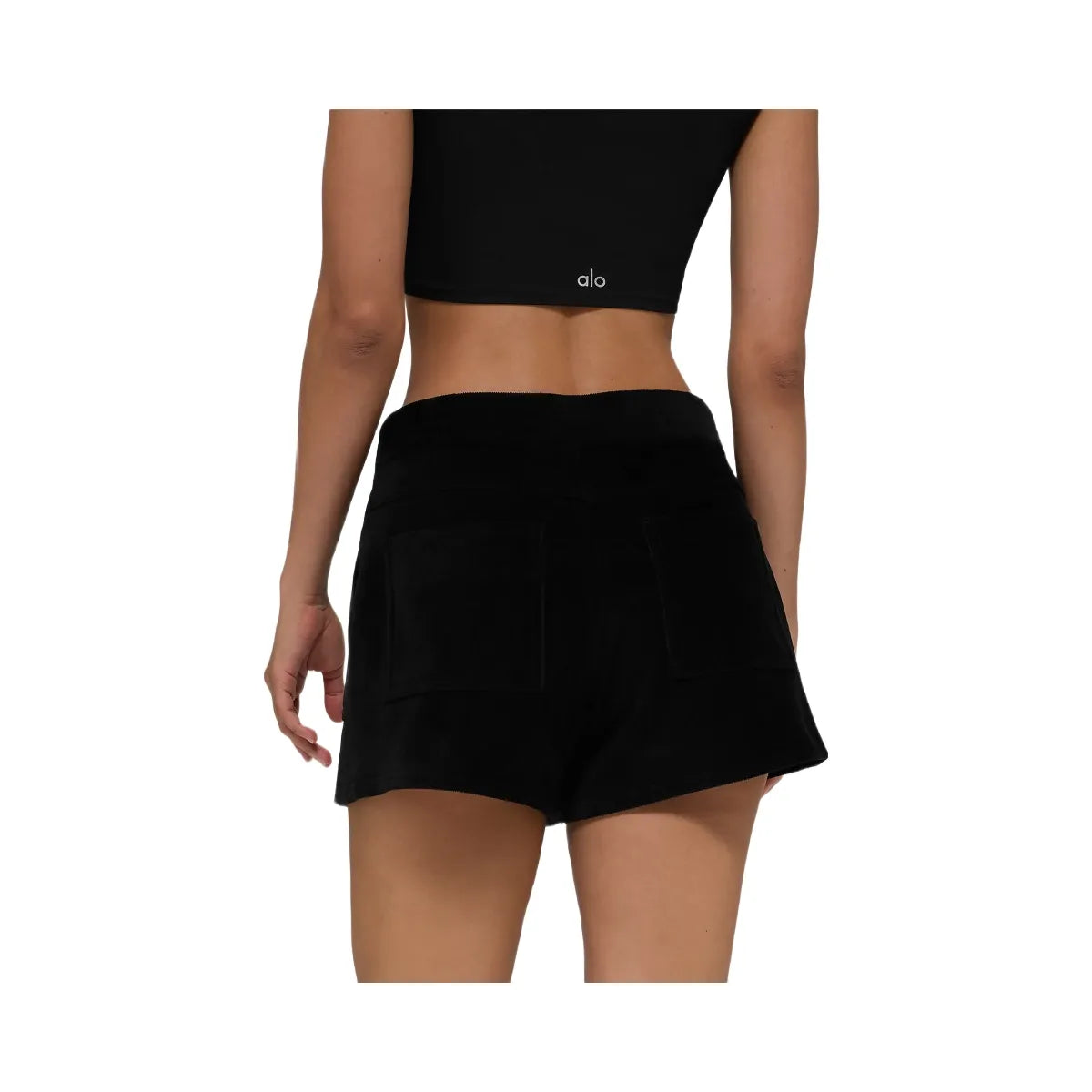 Alo Women's Micro Corduroy On Duty Short - Black