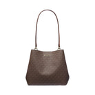 Michael Kors Pratt Medium Signature Logo Shoulder Bag Brown