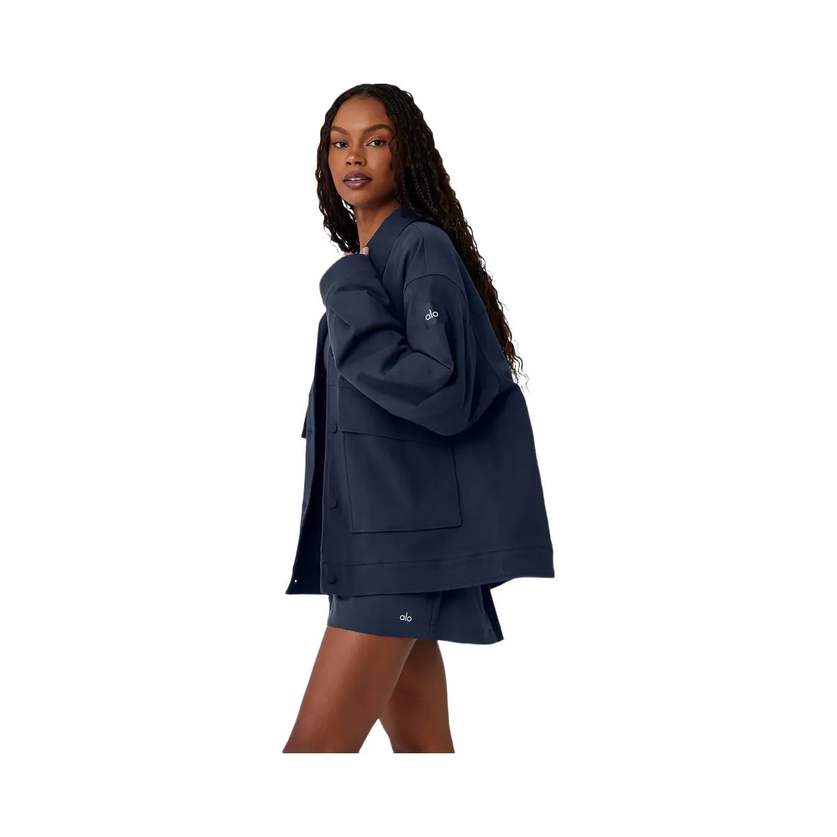 Alo Women's Unisex One Up Jacket - Navy