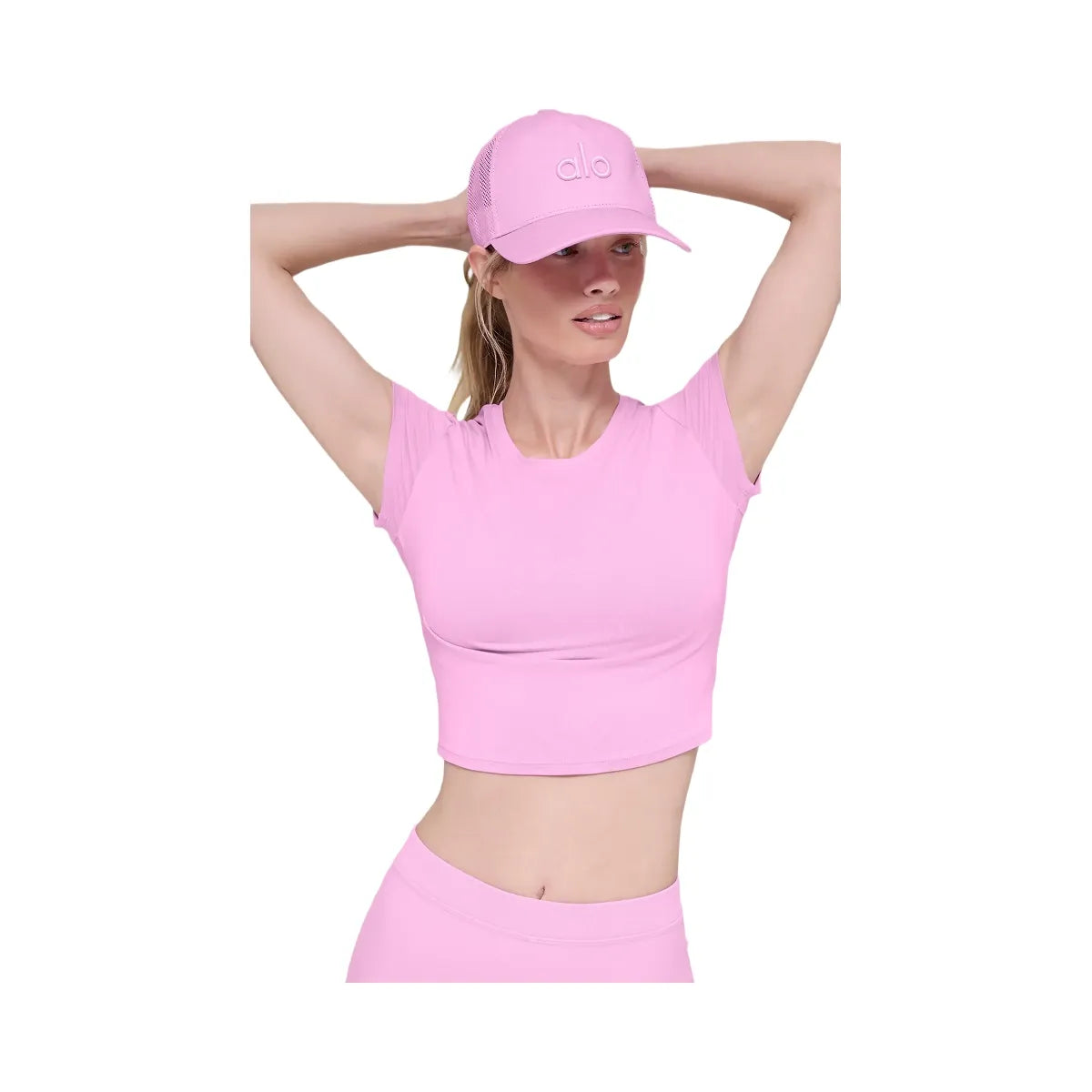 Alo District Trucker Hat - Candy Heart Pink