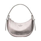 Kate Spade Nova Crinkle Metallic Small Crescent Shoulder Bag Lilac Moonlight
