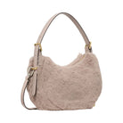 Kate Spade Nova Faux Fur Small Crescent Shoulder Bag Cozy Grey