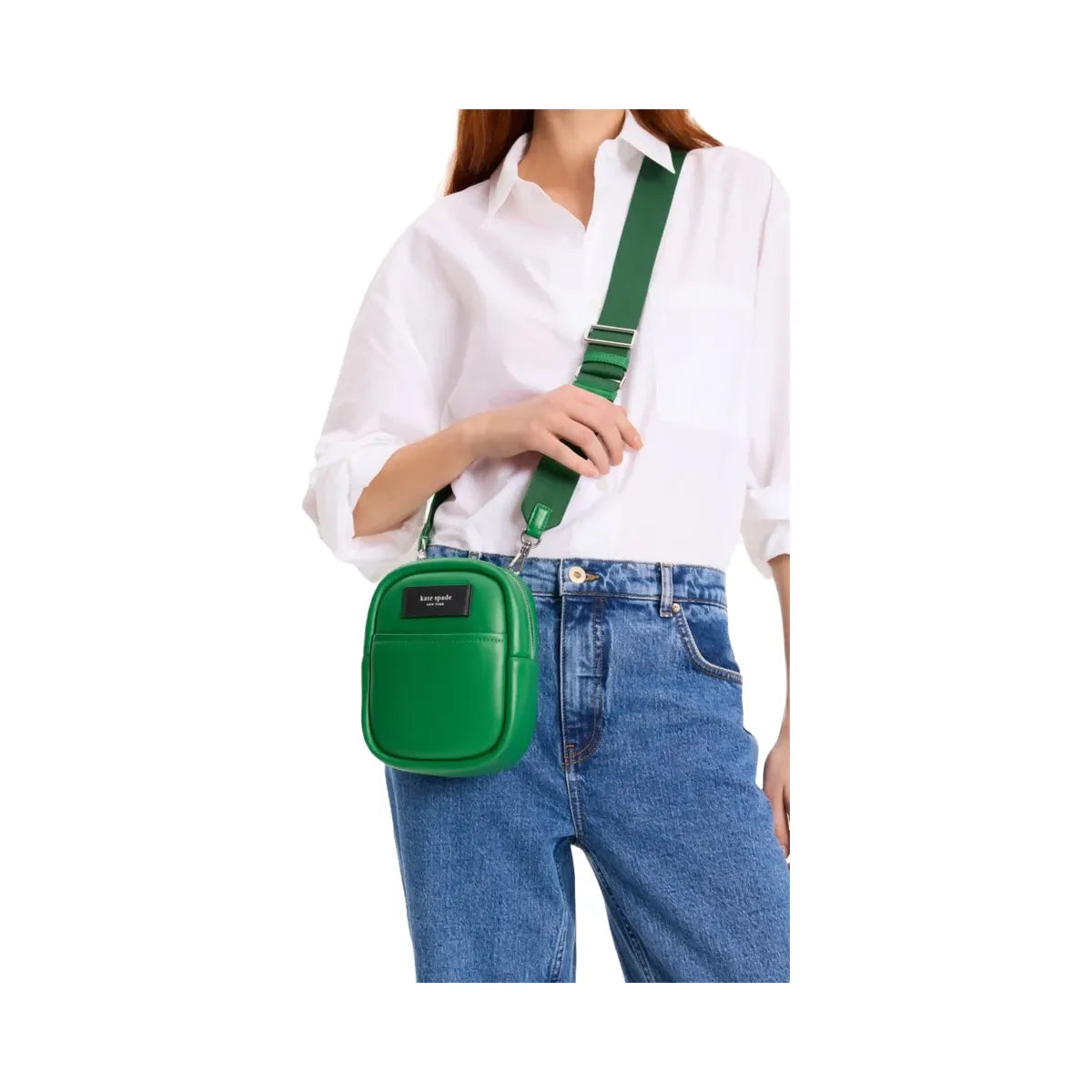 Kate Spade Label Small Convertible Crossbody Watercress