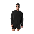 Alo Men's Unisex Wool Cashmere New Class Crewneck Sweater - Black