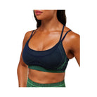 Gymshark Apex Seamless Strappy Sports Bra - Heavy Blue/Active Green
