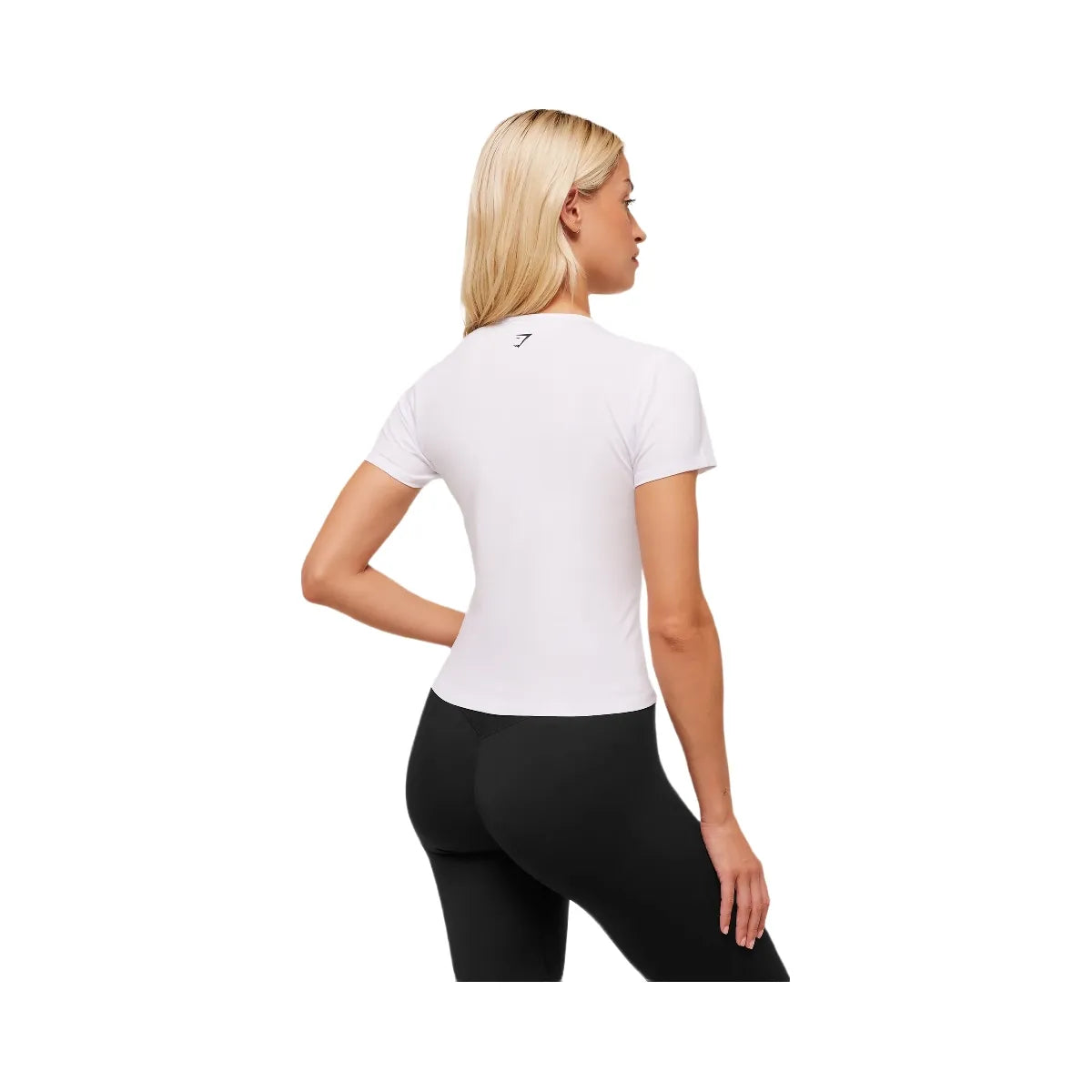 Gymshark Embroidered Logo Crop Top - White