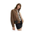Coach Mini Wallet On A Chain With Rivets Pebbled Leather-Gunmetal-Black Multi