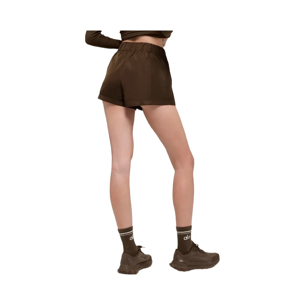 Alo Women's High-Waist Socialite Short - Espresso