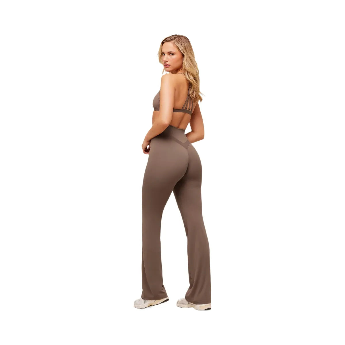 Gymshark Whitney Flared Leggings - Soft Brown