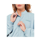 Gymshark Waffle Midi Zip Up Jacket - Smoke Blue