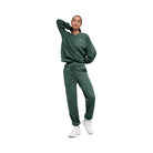 Alo Women's Accolade Crew Neck Pullover - Clover Green