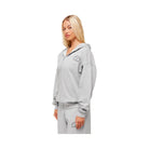 Gymshark Fitness Embroidered Graphic Zip Up Hoodie - Light Grey Core Marl
