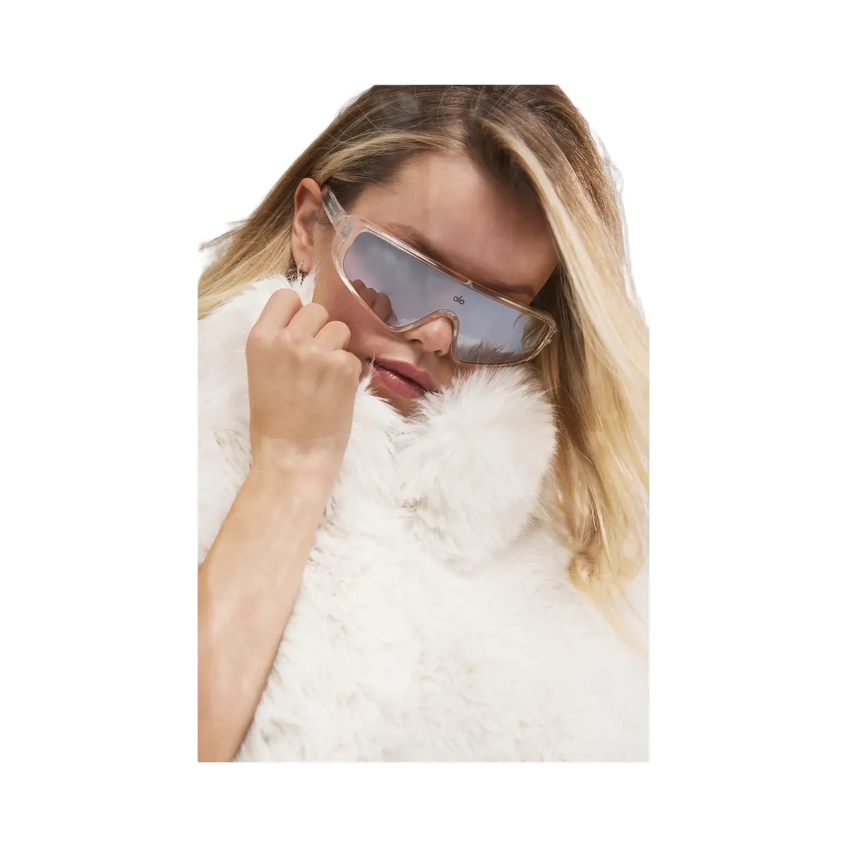 Alo Women's Opulent Faux Fur Cropped Vest - Ivory