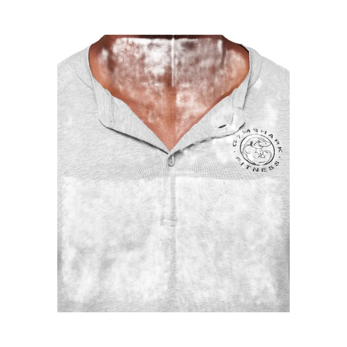 Gymshark Legacy Henley - Light Grey Marl