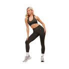 Gymshark Sport Seamless Sports Bra - Camo Brown/Black