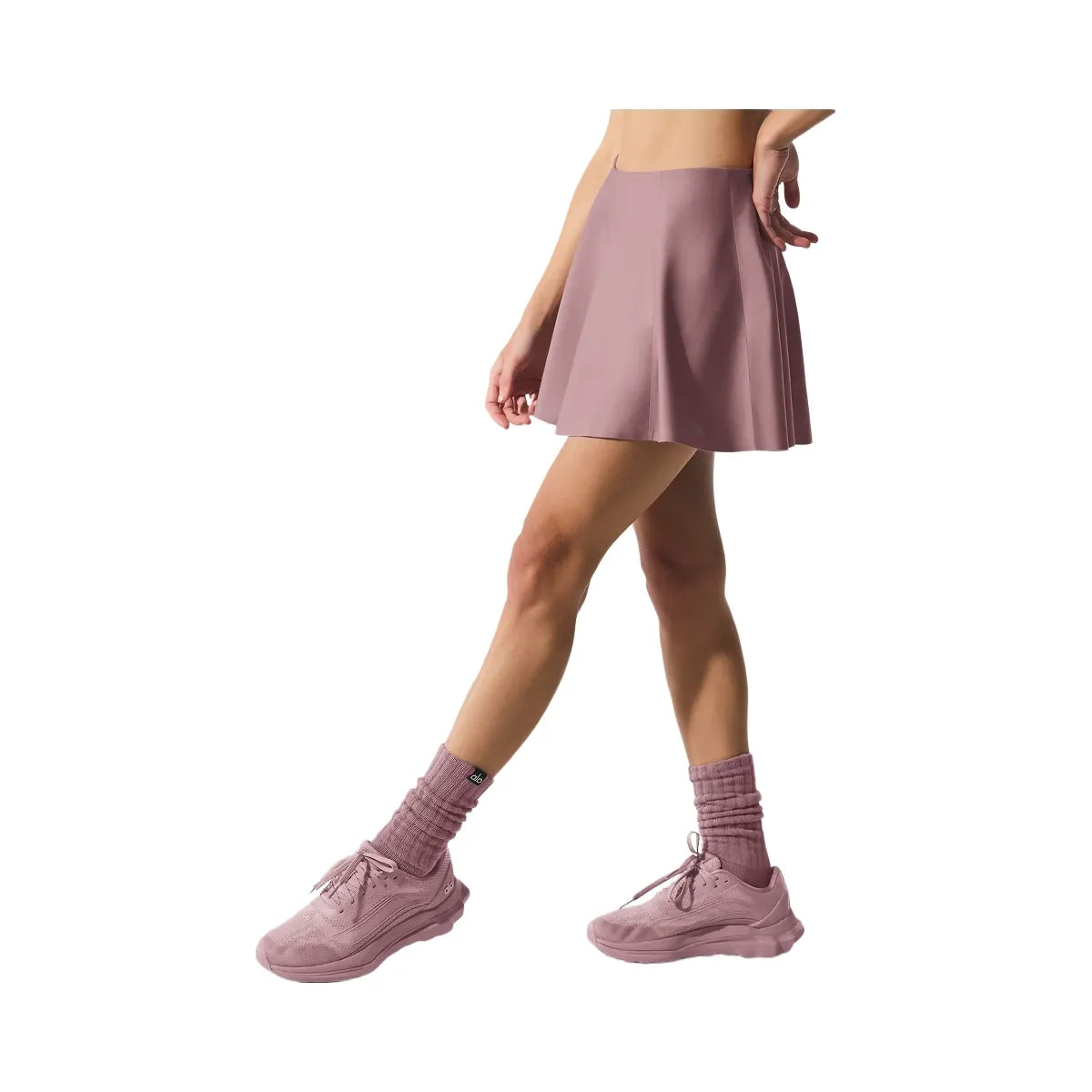 Alo Women's Airlift Down The Line Tennis Skirt - Smoky Quartz
