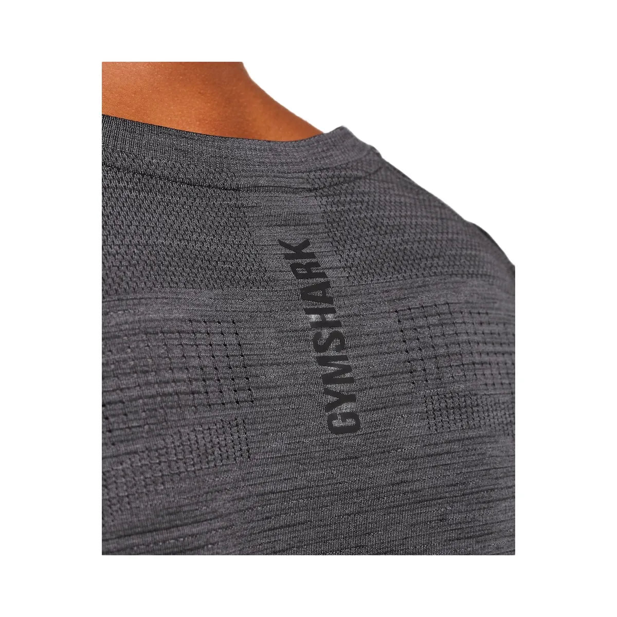 Gymshark Versatile Seamless Long Sleeve T-Shirt - Dark Grey/Black