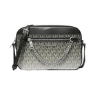 Michael Kors Jet Set Large Ombre Signature Logo Crossbody Body Black