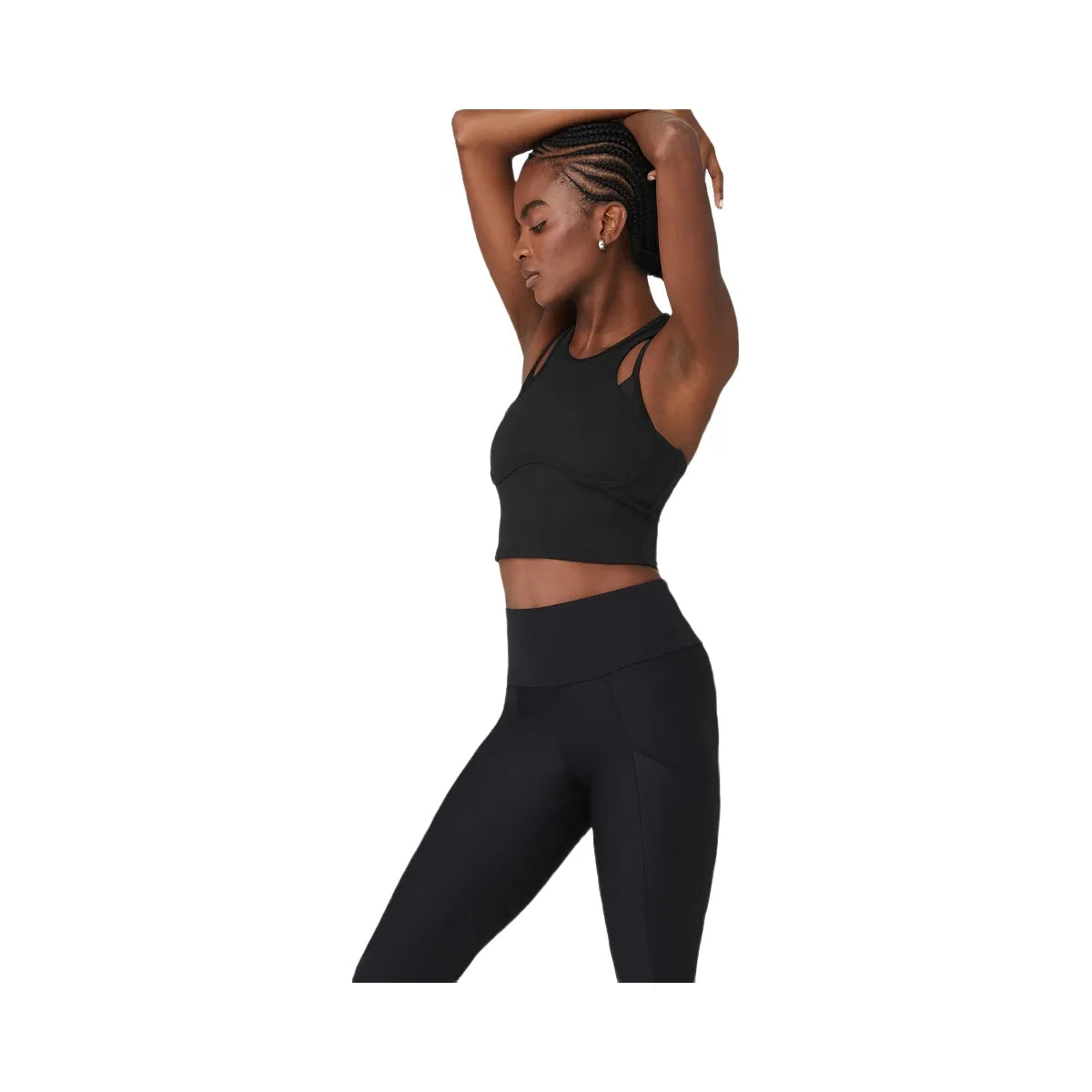 Alo Women's Ribbed Airlift Enchanted Bra Tank - Black