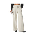 Alo Women's Scholar Knit High-Waist Cargo Pant - Ivory