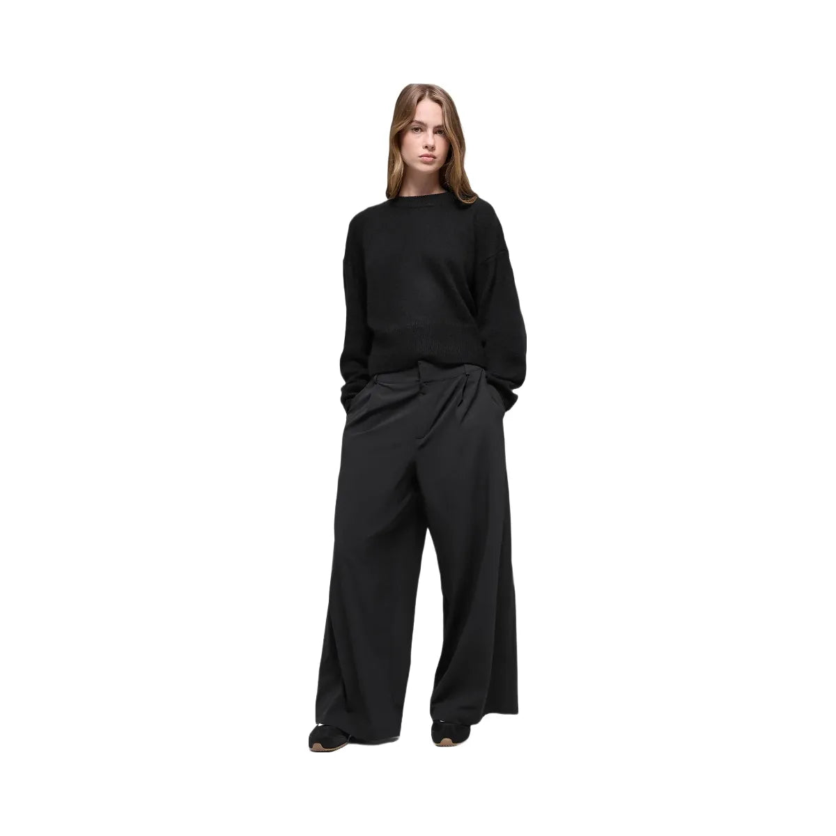 Alo Women's High-Waist Dreamscape Trouser (Short) - Black
